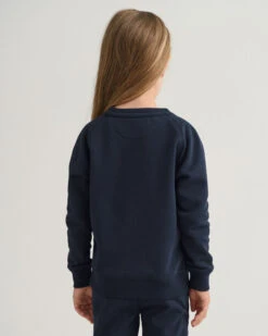 Kids Original Crew Neck Sweatshirt -Cheap Gant Store 202301 806754 433 model bv 1