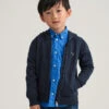Kids Original Full-Zip Sweat Hoodie -Cheap Gant Store 202301 806774 433 model fv 1