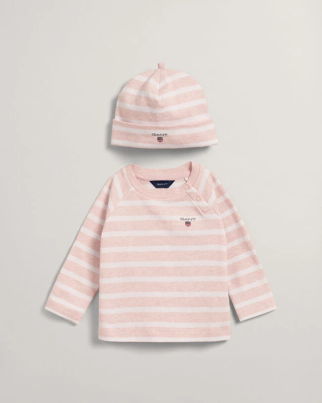 Baby Striped Top & Beanie 3 Baby Striped Top & Beanie