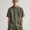 Teens Linen Short Sleeve Shirt 2 Teens Linen Short Sleeve Shirt -Cheap Gant Store time 1675678228 202301 930467 359 model fv 1
