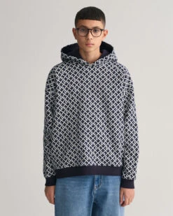 Teen Boys Oversized Monogram Hoodie
