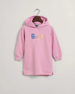 Girls GANT Print Hoodie Dress