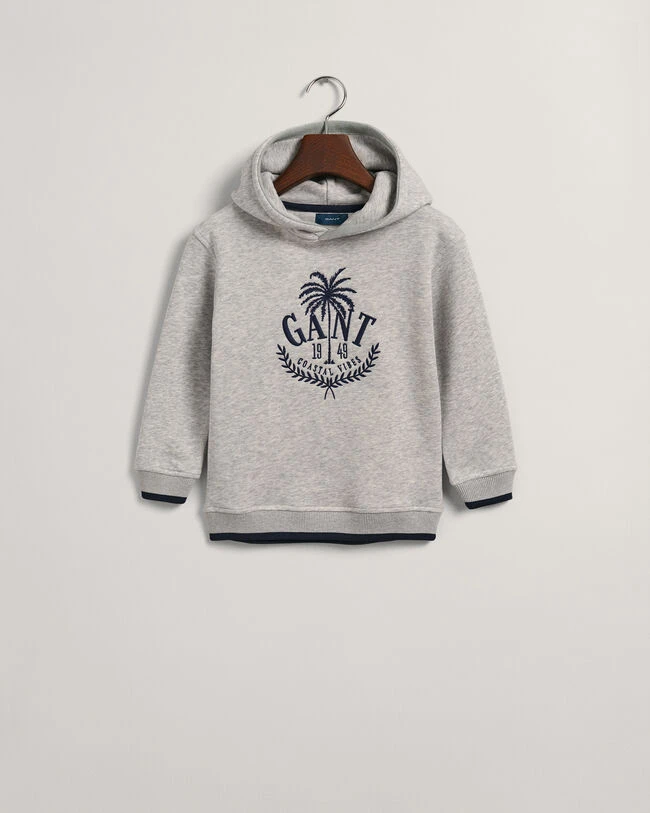 Boys GANT Embroidered Palm Hoodie 7 Boys GANT Embroidered Palm Hoodie - Image 5