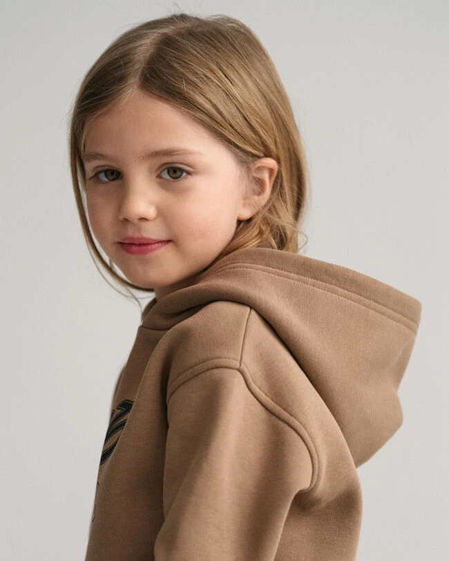 Girls GANT USA Cropped Hoodie 5 Girls GANT USA Cropped Hoodie - Image 3