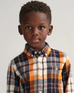 Kids Shield Checked Shirt -Cheap Gant Store time 1679497213 202302 830424 201 crmodel fv 1