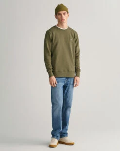 Shield Crew Neck Sweatshirt -Cheap Gant Store time 1679920546 202302 2006065 301 look fv 1