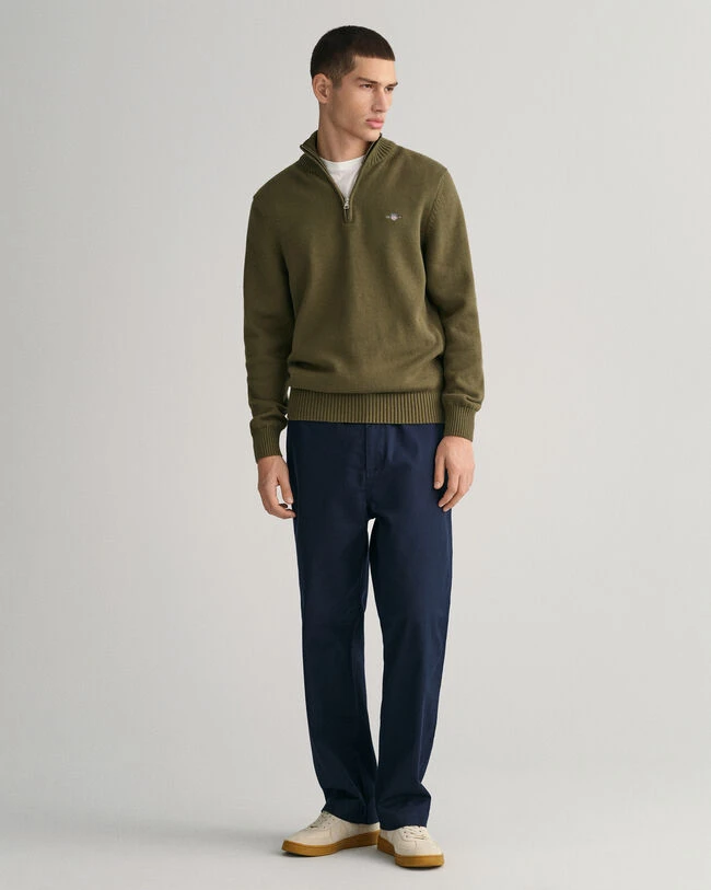 Casual Cotton Half-Zip Sweater 6 Casual Cotton Half-Zip Sweater - Image 4