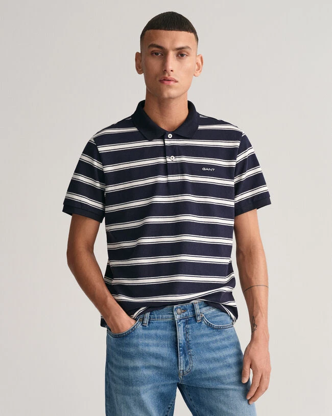 Striped Polo Shirt 3 Striped Polo Shirt