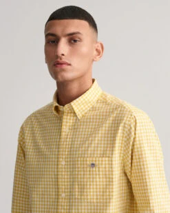 Regular Fit Gingham Poplin Shirt -Cheap Gant Store time 1679923558 202302 3000120 727 crmodel fv 1
