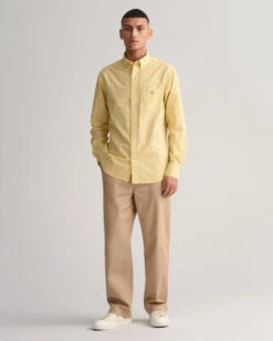 Regular Fit Gingham Poplin Shirt -Cheap Gant Store time 1679923609 202302 3000120 727 look fv 1