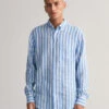 Regular Fit Wide Striped Linen Shirt 2 Regular Fit Wide Striped Linen Shirt -Cheap Gant Store time 1679923627 202302 3230136 471 model fv 1
