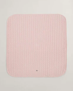 Baby Shield Cotton Cable Knit Blanket