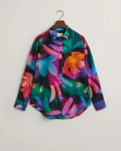 Relaxed Fit Floral Print Cotton Silk Shirt 21 Relaxed Fit Floral Print Cotton Silk Shirt -Cheap Gant Store time 1679926225 202302 4300218 019 flat fv 1