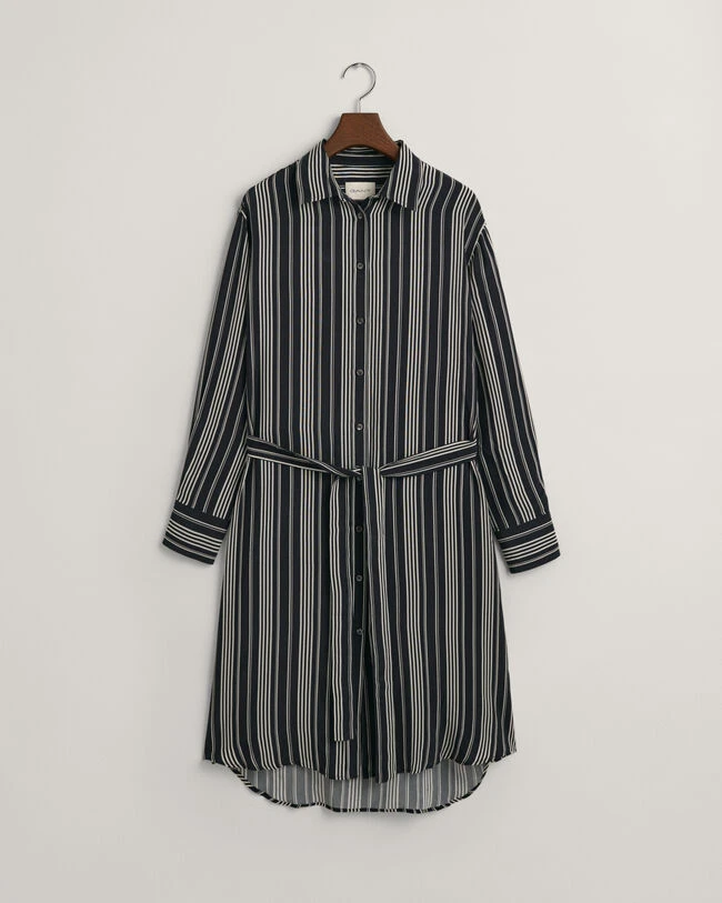 Striped A-Line Shirt Dress 10 Striped A-Line Shirt Dress - Image 8