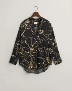 Line Drawing V-Neck Blouse -Cheap Gant Store time 1679926242 202302 4300225 019 flat fv 1