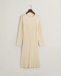 Cable Knit Crew Neck Dress -Cheap Gant Store time 1679926242 202302 4502065 130 flat fv 1
