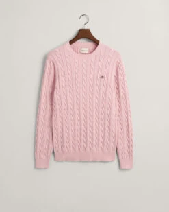 Cotton Cable Knit Crew Neck Sweater -Cheap Gant Store time 1679926513 202302 8050601 614 flat fv 1