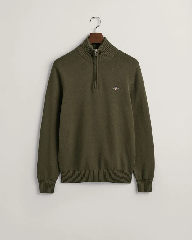 Casual Cotton Half-Zip Sweater 7 Casual Cotton Half-Zip Sweater - Image 5