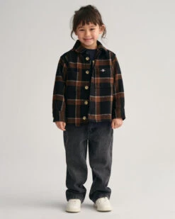 Kids Shield Checked Overshirt -Cheap Gant Store time 1679928027 202302 830425 005 look fv 1