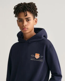 Teens Contrast Shield Hoodie 9 Teens Contrast Shield Hoodie -Cheap Gant Store time 1679999725 202302 906883 433 crmodel fv 1