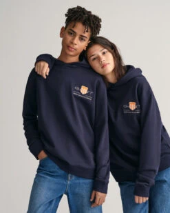 Teens Contrast Shield Hoodie