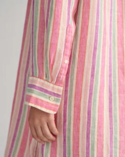 Multi Striped Linen Shirt Dress -Cheap Gant Store time 1680000324 202302 4503270 105 crmodel fv 3