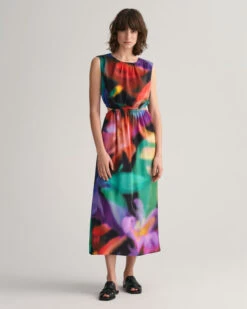 Floral Print Sleeveless Dress