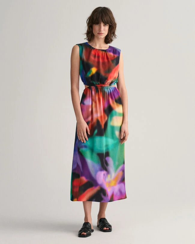 Floral Print Sleeveless Dress 3 Floral Print Sleeveless Dress