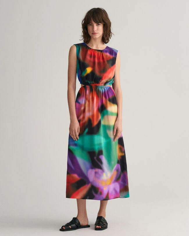 Floral Print Sleeveless Dress 9 Floral Print Sleeveless Dress - Image 7