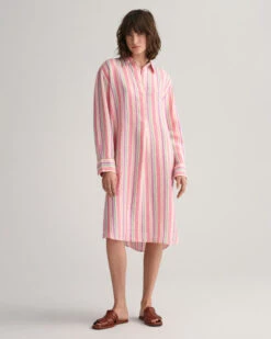 Multi Striped Linen Shirt Dress -Cheap Gant Store time 1680000333 202302 4503270 105 crmodel fv 1