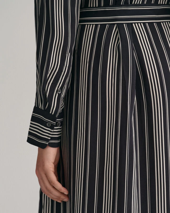 Striped A-Line Shirt Dress 7 Striped A-Line Shirt Dress - Image 5