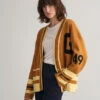 GANT Varsity V-Neck Cardigan -Cheap Gant Store time 1680000927 202302 4803174 216 model fv 1
