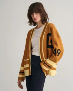 GANT Varsity V-Neck Cardigan