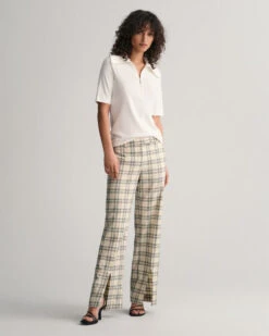 Low Rise Straight Leg Checked Pants -Cheap Gant Store time 1680011117 202302 4150269 116 look fv 1