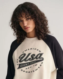 Oversized Logo Color Block Sweatshirt -Cheap Gant Store time 1680011408 202302 4200604 116 crmodel fv 1