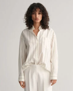 Oversized Luxury Striped Oxford Shirt