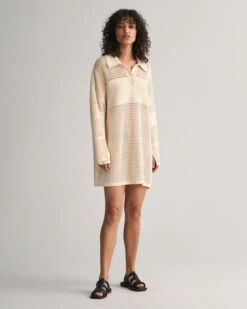Open Knit Rugger Dress