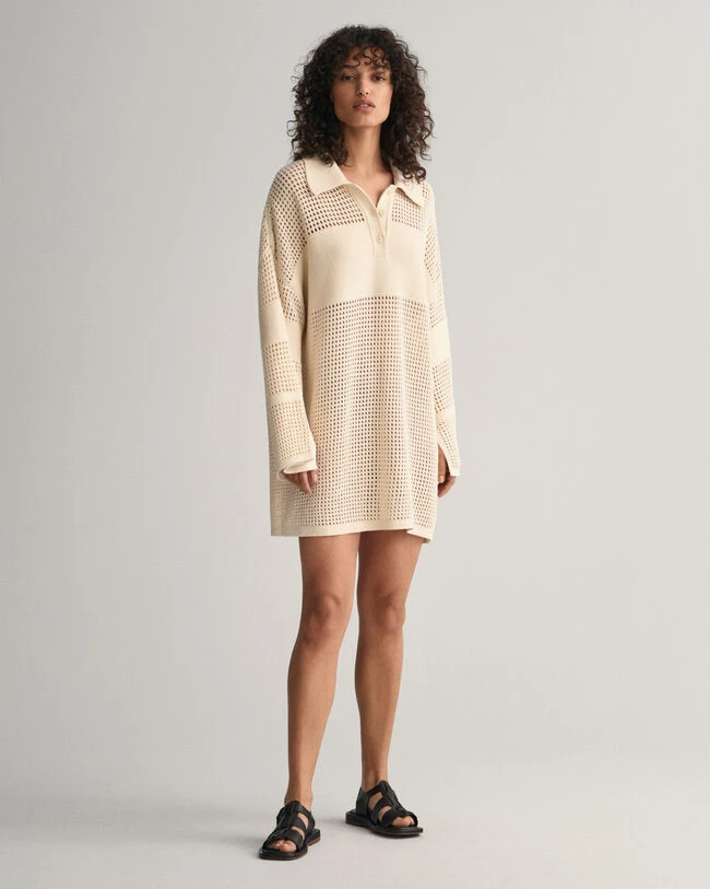 Open Knit Rugger Dress 3 Open Knit Rugger Dress