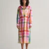 Multi Checked Cotton Silk Dress -Cheap Gant Store time 1680012034 202302 4503265 105 model fv 1