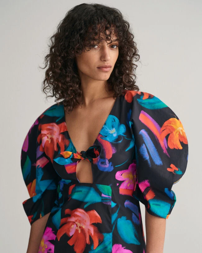 Floral Print Volume Sleeve Dress 6 Floral Print Volume Sleeve Dress - Image 4