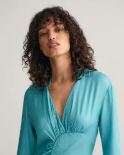 Gathered Dress -Cheap Gant Store time 1680012323 202302 4503294 353 crmodel fv 1