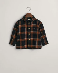 Kids Shield Checked Overshirt -Cheap Gant Store time 1680014705 202302 830425 005 flat fv 1