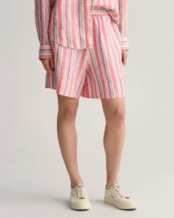 Multi Striped Pull-On Linen Shorts -Cheap Gant Store time 1680176740 202302 4020085 105 crmodel fv 1