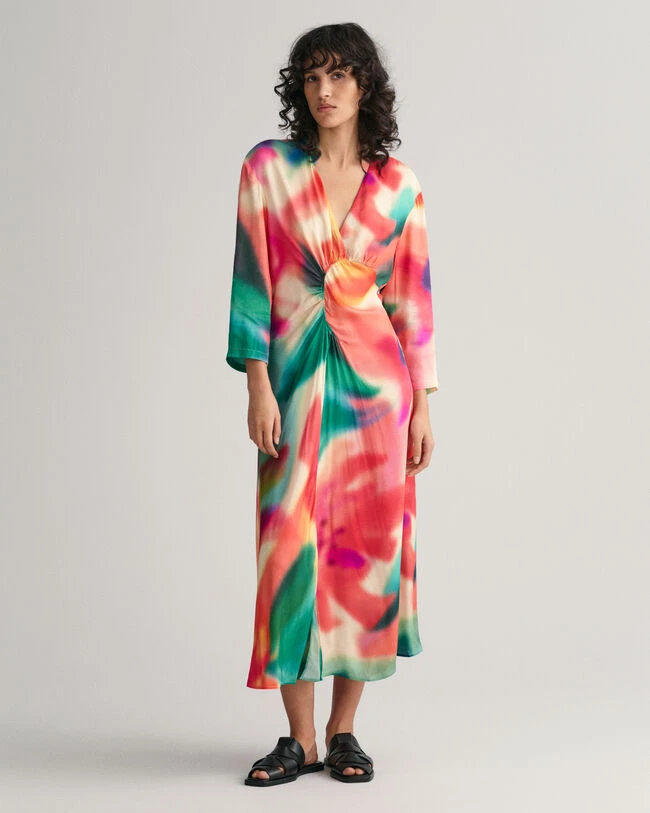 Floral Print Gathered Dress 3 Floral Print Gathered Dress