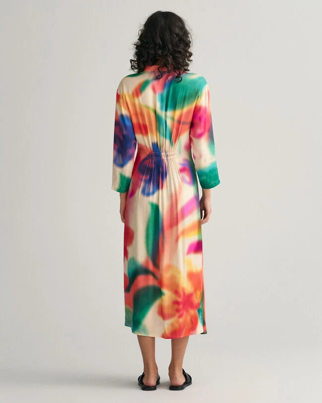 Floral Print Gathered Dress 4 Floral Print Gathered Dress - Image 2