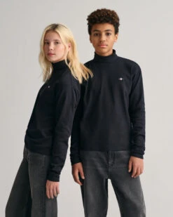 Teens Shield Turtleneck Long Sleeve Top