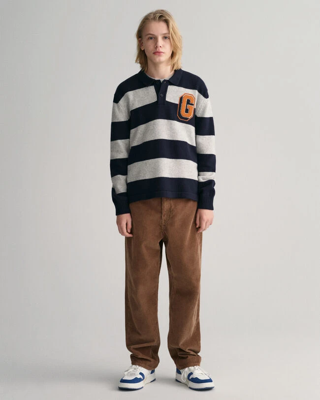 Teen Boys Loose Fit Corduroy Pants 3 Teen Boys Loose Fit Corduroy Pants