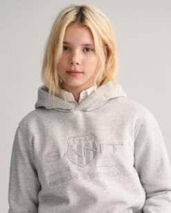 Teens Tonal Shield Hoodie -Cheap Gant Store time 1680179129 202302 906882 094 crmodel fv 1
