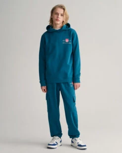 Teen Boys Contrast Shield Cargo Sweatpants 14 Teen Boys Contrast Shield Cargo Sweatpants -Cheap Gant Store time 1680179156 202302 911231 415 look fv 1