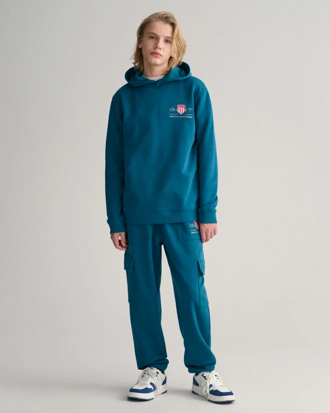 Teen Boys Contrast Shield Cargo Sweatpants 8 Teen Boys Contrast Shield Cargo Sweatpants - Image 6